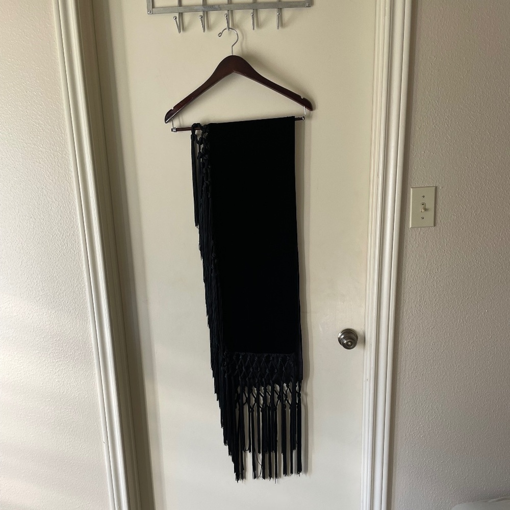 Elegant Black velvet evening wrap by Armani
